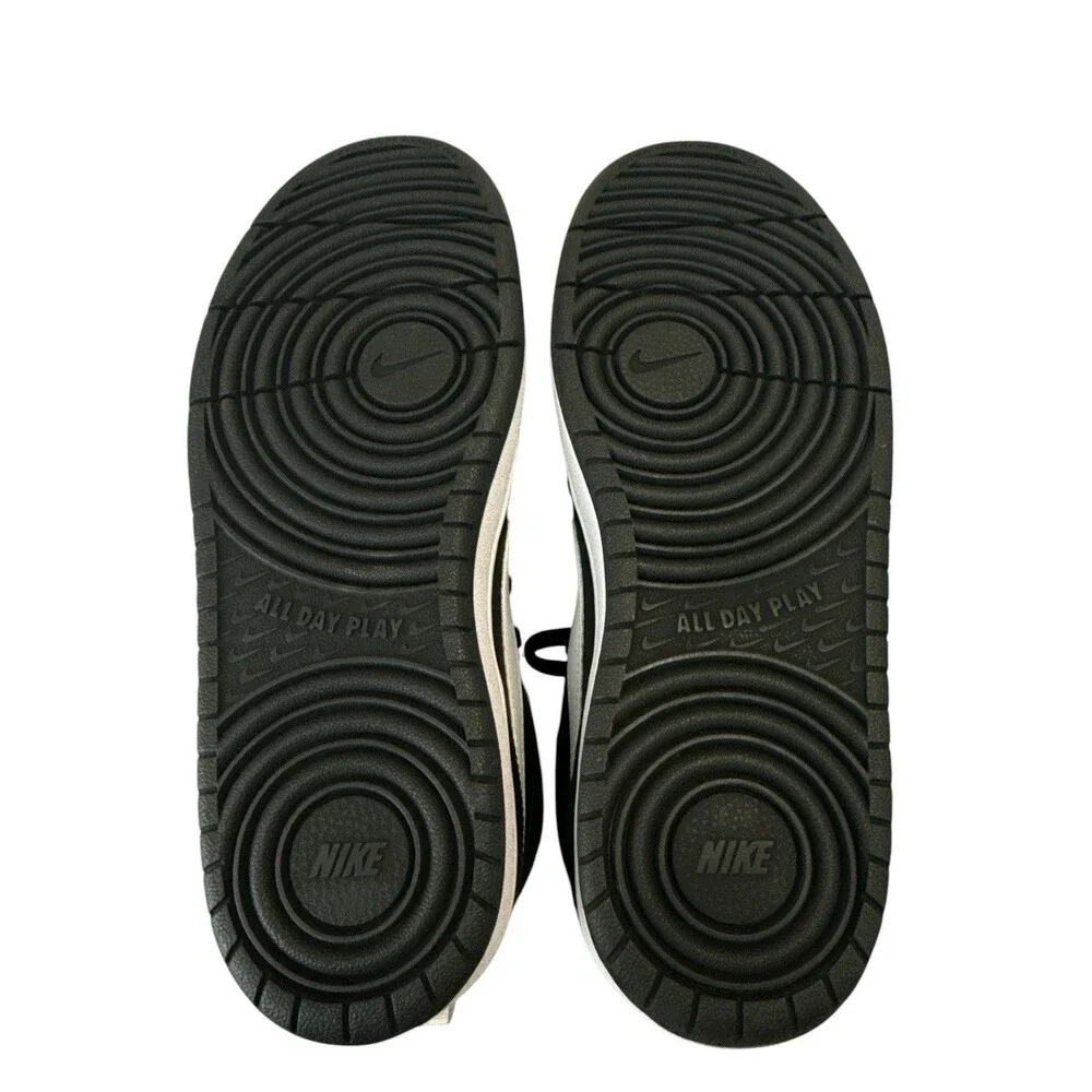 Big Kid's Nike Court Borough Mid 2 (GS) Black/White CD7782 010 Youth 7